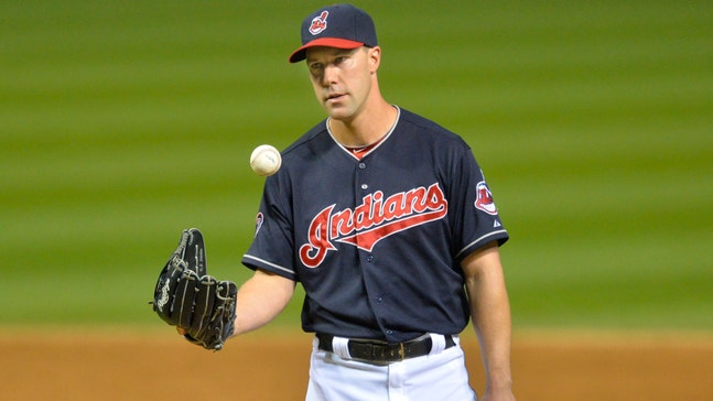 Getting pounded, out of arms, Indians put two outfielders on mound
